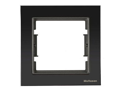 Рамка 1-ая хром дымчатый ELITRA, Mutlusan 2170 825 1195