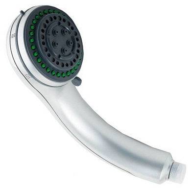 Душевая лейка 4 режима, "ручной душ", пластик, хром + матовый Ledeme L20