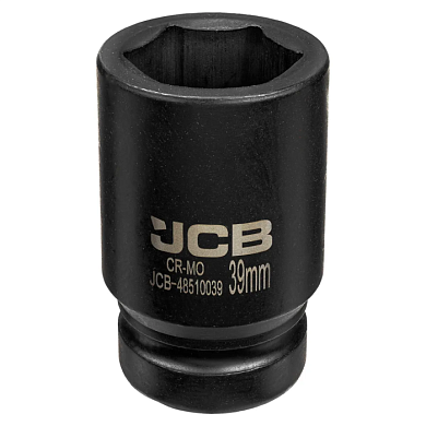 Головка ударная глубокая 1'' 6-гр 39 мм JCB JCB-48510039