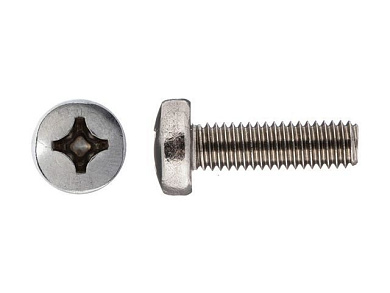 Винт М3х4 полусфера, нерж.сталь, А2, DIN 7985, 500 шт в упак Starfix SM-58130-500