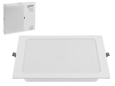 Светильник светодиодный встраиваемый квадрат 18 Вт 4000К, IP44 RS-S LEIDEN ELECTRIC 807008