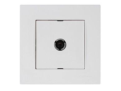 Розетка ТВ, переходная, скрытая, белая, RITA, Mutlusan 22201700101