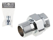 Американка прямая вн.-нар. 1" с уплотнительным кольцом, ХРОМ AV Engineering AVE308006