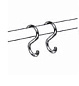 Крючок на трубу d16 двойной хром AKS 11369