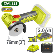 Углошлифмашина мини аккумуляторная 76 мм DYLLU DTLAP573