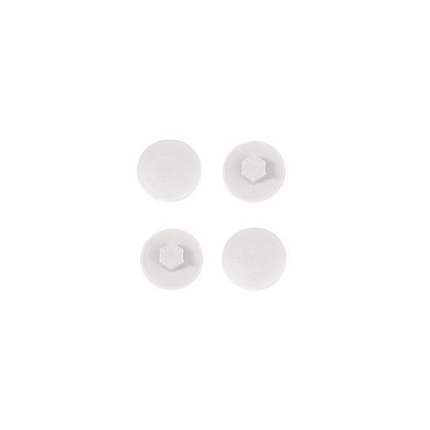 Заглушка пластик к конфирматам белый (02) (упак.-1тыс.шт.) PL 12462