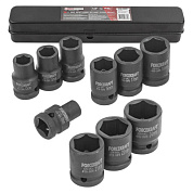 Набор головок ударных 10 пр. 1/2" 6-гр. 10-24 мм ForceKraft FK-4109-5MPB