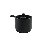 Опора меб. пласт. WPJA-22 h44 регул. черный AKS 29144