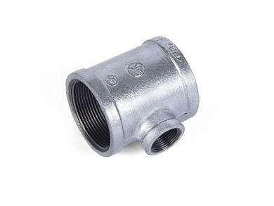 Тройник ред. 2"х1 1/2" оцинкованн.,