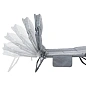 Шезлонг складной серый 32х64х200 см, макс. нагрузка 200 кг ISMA ISMA-FG-HY-8008G