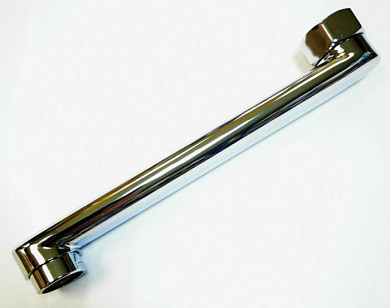 Излив 20 см для смесителя в ванной, нержавеющая сталь, хром Ledeme L20-F