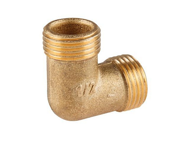 Колено нар.-нар. 1/2", уголок латунный п-п 1/2" Цветлит ЦРБ0013