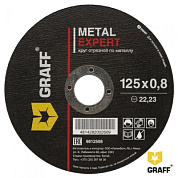 Круг отрезной по металлу 125x1,0x22,23 мм серия Expert GRAFF 9812510