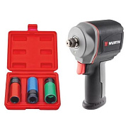 Пневмогайковерт DSS1/2" PREMIUM с набором головок WÜRTH 5988000957