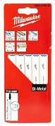 Пилка для лобзика T 318 BF по металлу (5 шт) Milwaukee (4932274653)