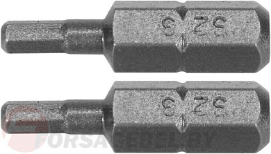 Бита HEX H4x25 мм., 1/4'', 2 шт. AISI S2 Yato YT-77921