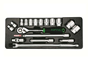 Набор-сет головок 1/2'' 18пр. 434х176мм Toptul GCAT1801