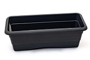 Ящик балконный №1, l=400 h=140, графит Гарденпласт 80003