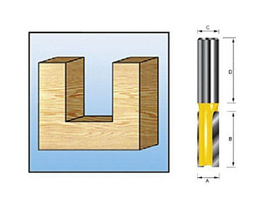 Фреза пазовая 5x12x8x32x2T Makita D-10045