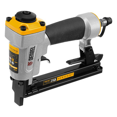 Степлер пневматический PS8016 для прямоугольных скоб 21GA от 6 до 16 мм Denzel 57400