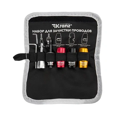 Набор для зачистки проводов, мягкий чехол, 6 пр KRANZ KR-92-0460-1