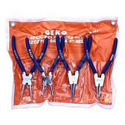 Набор съемников стопорных колец сжим/разжим, прямой/угловой 180 мм 4 пр Geko G01661