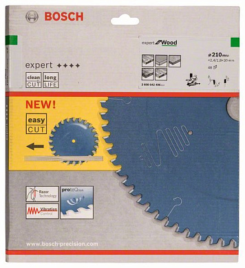 Пильный диск Expert for Wood 210х30 мм Z48 BOSCH 2608642496