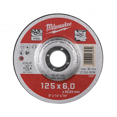Зачистной диск по металлу SG 27/125х6 Milwaukee 4932451482