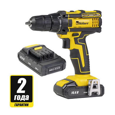 Шуруповерт аккумуляторный KCD 14,4/2-2L (кн14,4-2-2л) KÖLNER 8020100372
