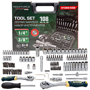 Набор инструментов 108 пр 1/4''&3/8'' 6-гр RockFORCE RF LIGHT-41082-5DS