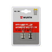 Автолампа тип P21/5W 24V 21/5W, BAY15D, 2 шт в блистере WÜRTH 07209342