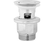 Выпуск для умывальника click/clack, большая крышка с переливом, хром, 1 1/4", AV Engineering AVE0087