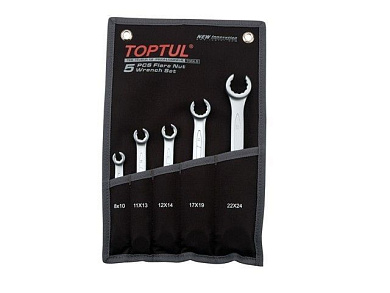 Набор разрезных ключей 8-24 мм 5 пр. Toptul GPAQ0502