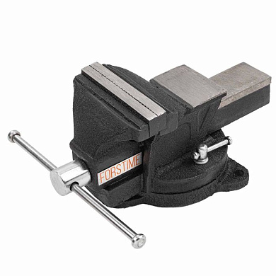 Тиски стальные поворотные с наковальней 5'' 125 мм FORSTIME FT-6540105