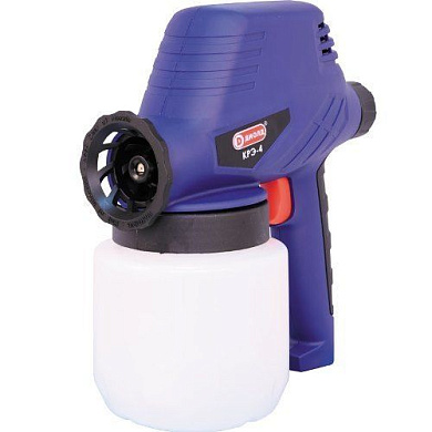 Краскораспылитель электрический, 120 Вт., 220 В., 50 Гц.,300 мл./мин., 800мл., сопло 0,8мм Диолд КРЭ-4