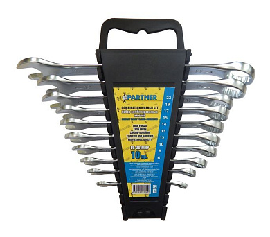 Набор комбинированных ключей 6-22 мм 10 пр. Partner PA-3010MP