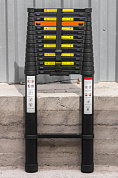 Лестница телескопическая алюминевая бытовая 7,2 м, 16 ступ. RockForce RF-UP720