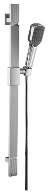 Душевая штанга, нержавеющая сталь + пластик, хром Ledeme M8008