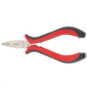 Длинногубцы прямые Mini 130 мм никелированные, авторазжим, двухкомпонентные рукоятки Matrix 17810