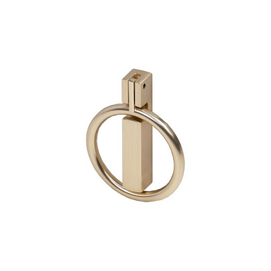 Ручка меб. кнопка мет. ROUND брашированное золото AKS 95172