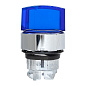 Исполнительный механизм переключателя ХB4 синий на 3 положения возвратный без фиксации, с подсветкой с короткой ручкой EKF PROxima XB4BD3L-B