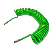 Пневмошланг витой 12х8 мм, 20 м НР 1/4" HOREX (без быстроразъемов) EUC 12x8мм 20м