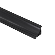 Плинтус ПВХ узкий к столешнику 494 чёрный глянец (202) (1шт=3м.п.) THERMOPLAST 26121