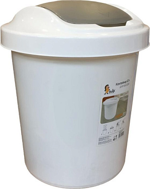 Контейнер для мусора Ориджинал 12 л белый Пластик Репаблик SV4044БЛ