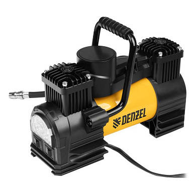 Компрессор автомобильный AC-75, 12 В, 10 атм., 75 л/мин, LED Denzel 58051