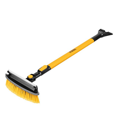 Щетка-сметка со скребком, телескоп, поворотная голова, водосгон 950-1320 мм Denzel 55327