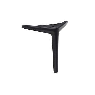 Опора мебельная мет. WINDSOR h180 угловая черный AKS 117397