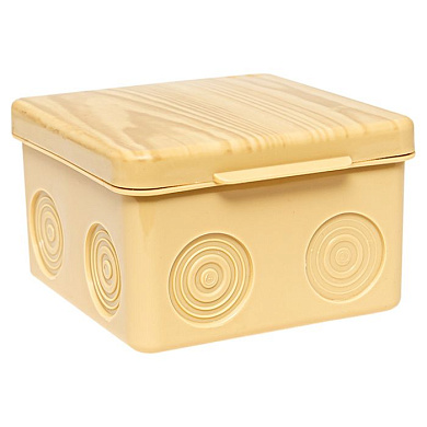 Коробка распределительная КМР-030-035 пылевлагозащищенная без мембранных вводов (80х80х50) светлое дерево EKF PROxima plc-kmr-030-035-s