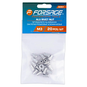 Заклепки резьбовые алюминиевые 20 шт Forsage F-36451
