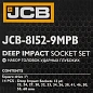 Набор головок ударных глубоких 22-60 мм 1'' 12-гр 14 пр JCB JCB-8152-9MPB